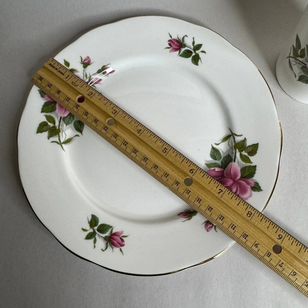Duchess Fine Bone China June Rose Luncheon Mug Cup & Salad Plate Trio‎ England
